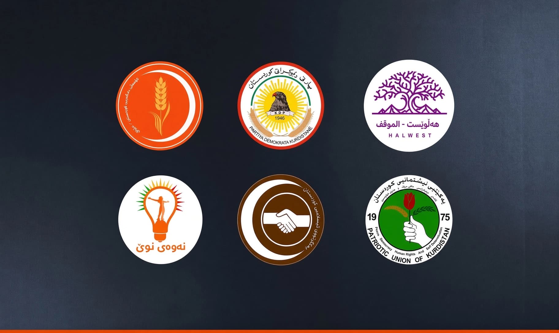 لۆگۆی لایەنە کوردستانییەکانی پەرلەمانی عێراق