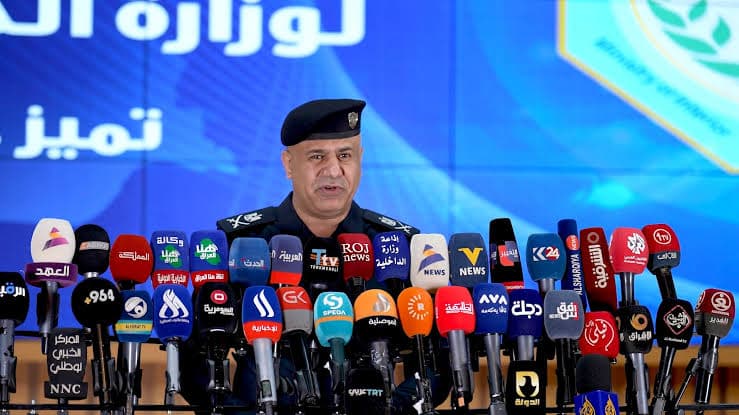 وێنە: لیوا میقداد میری، کۆنگرەی رۆژنامەوانی وەزارەتی ناوخۆی عێراق/ ئەرشێف