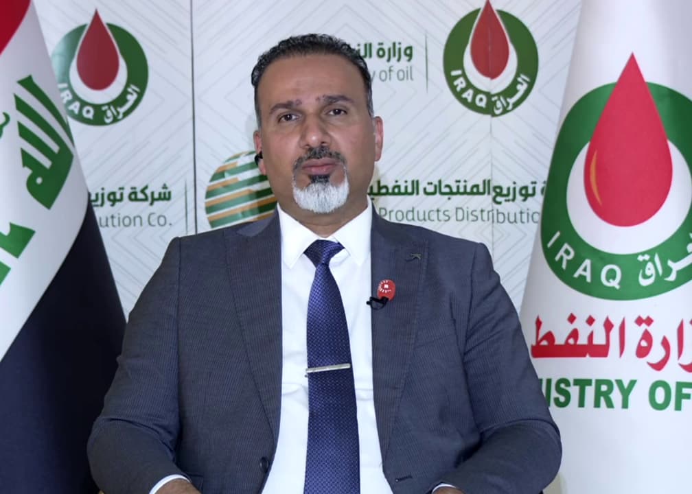 Iraqi Oil ministry spokesperson Salim al-Rikabi, in an Interview with Rudaw on September 5, 2026. Photo: Screengrab/Rudaw