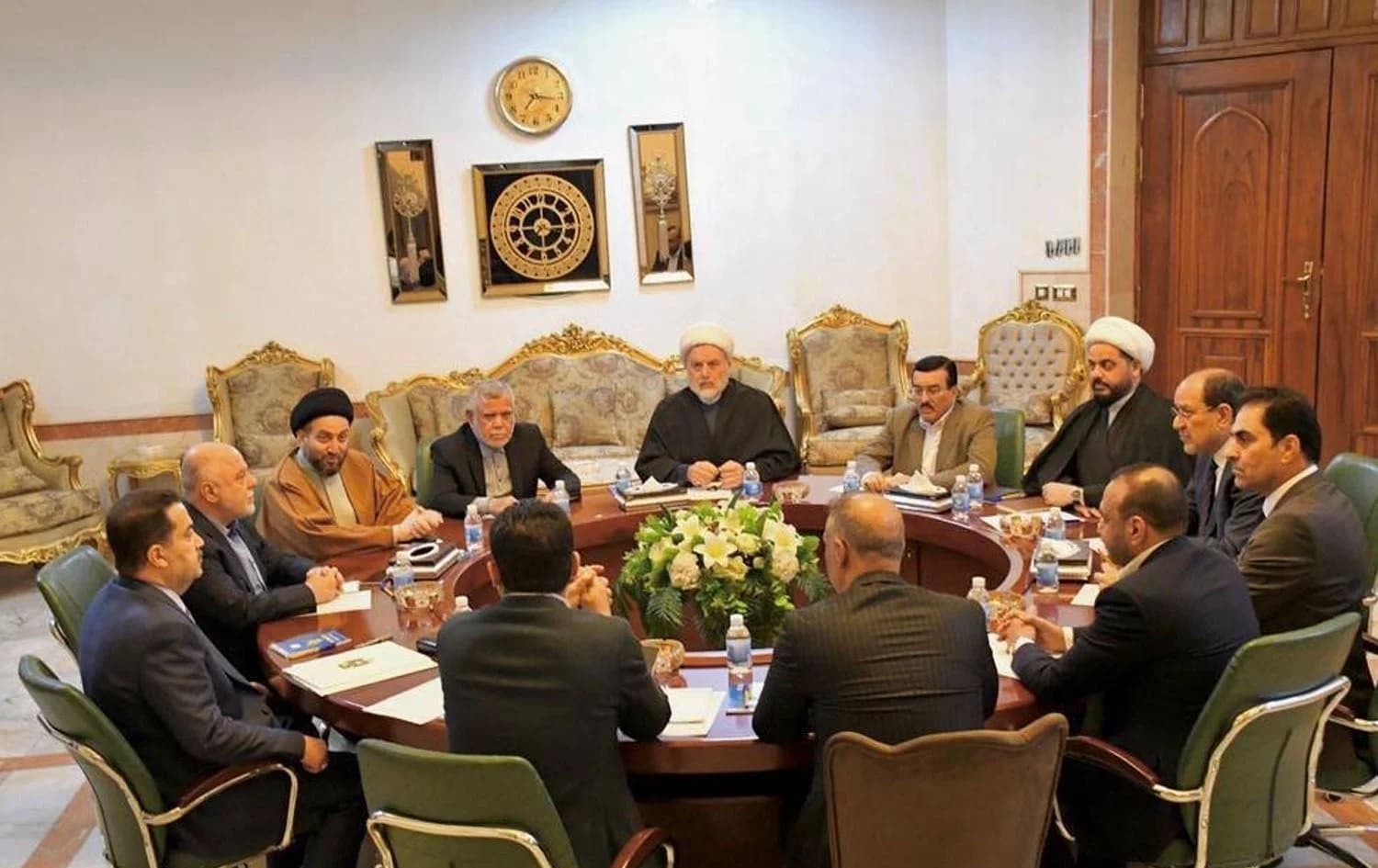 Shiite-led Coordination Framework meeting in Baghdad. Photo: INA