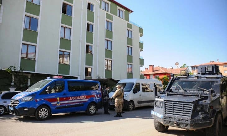 پۆلیسی تورکیا. وێنەکە بۆ روونکردنەوە لەسەر ئەم هەواڵە دانراوە
