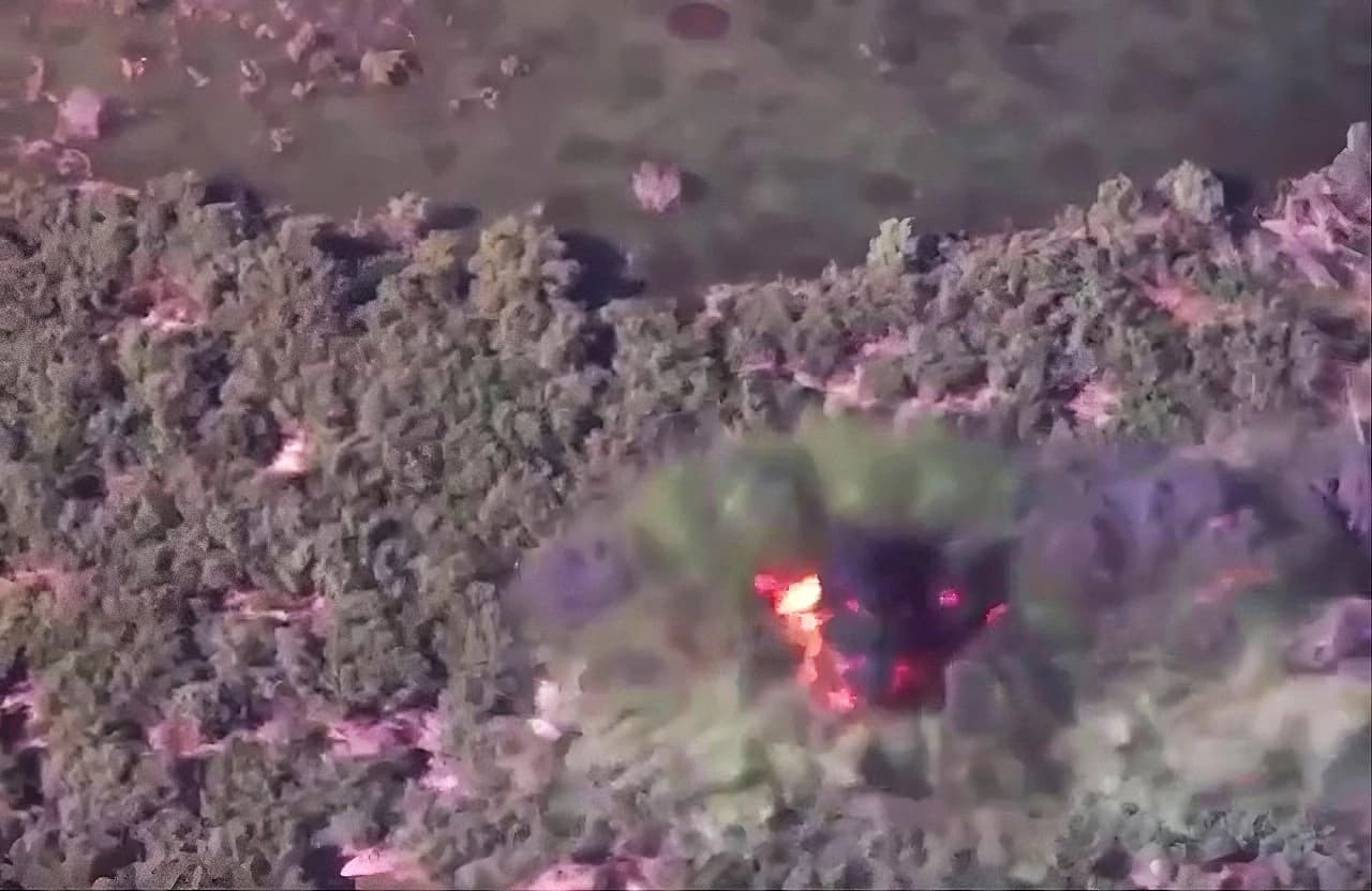An Iraqi Airstrike targeting Islamic State (ISIS) remnants in Wadi al-Shai in Salahaddin province on September 9, 2026. Photo: Screengrab/Iraqi Counter-Terrorism Service.