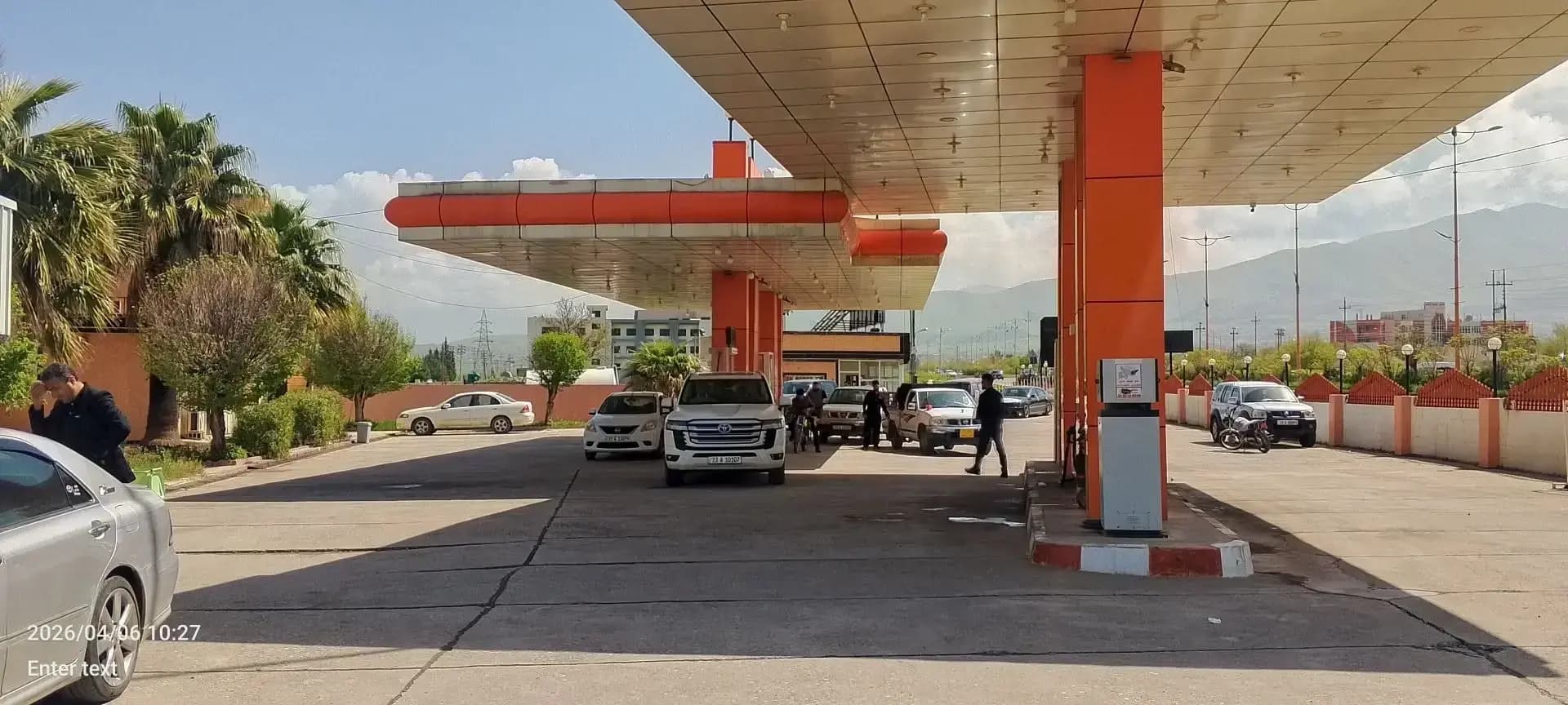 بەنزینخانەیەکی سنووری هەڵەبجە