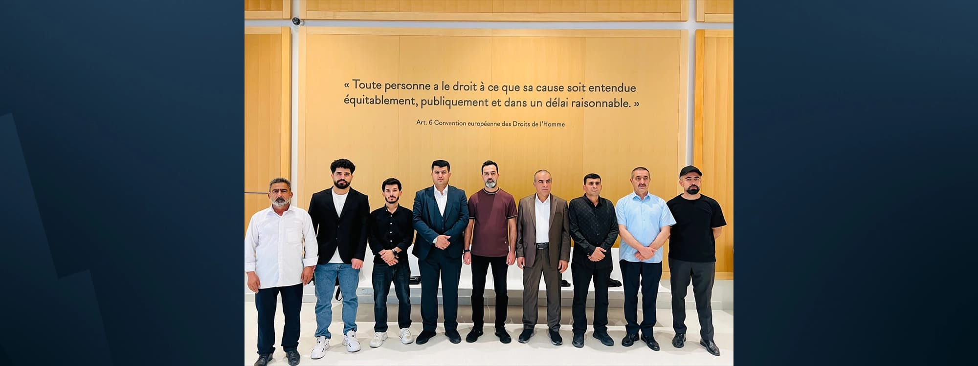 Representatives of the Kurdish families in France. Source: Zana Mamand