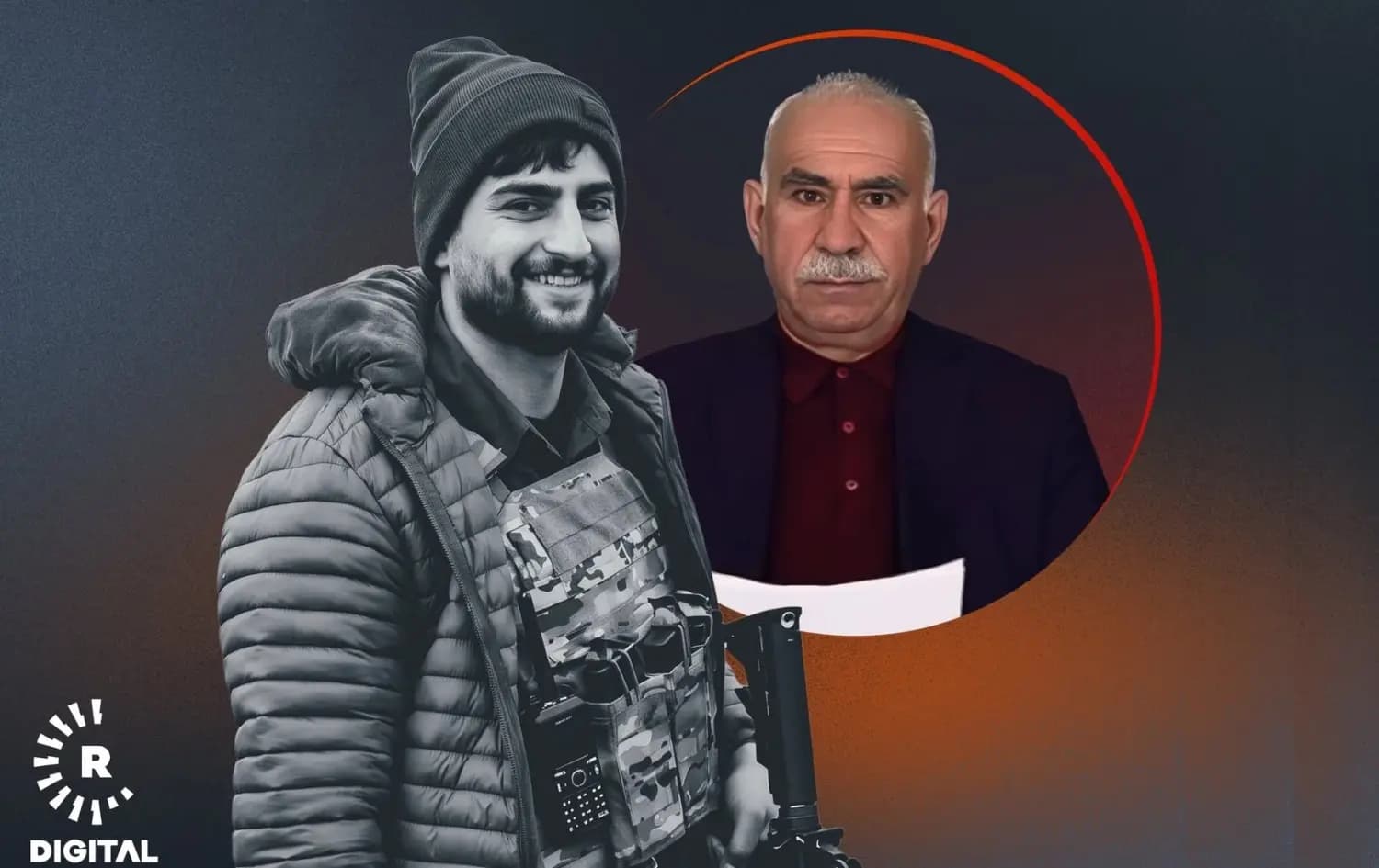 Sîpan Hesekê û Ocalan / Wêne: Rûdaw Grafîk