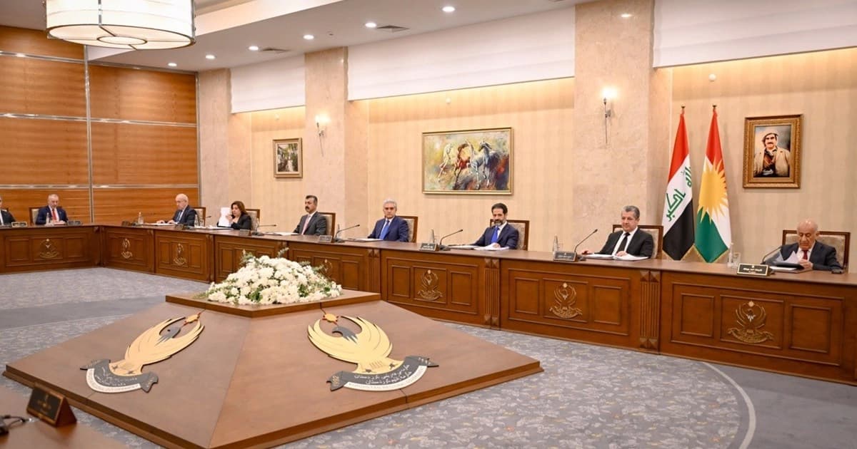 جلسة مجلس وزراء اقليم كوردستان