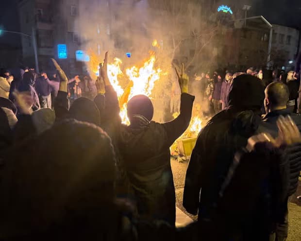 An anti-government protest in Tehran on January 9, 2026. Photo: File/AP