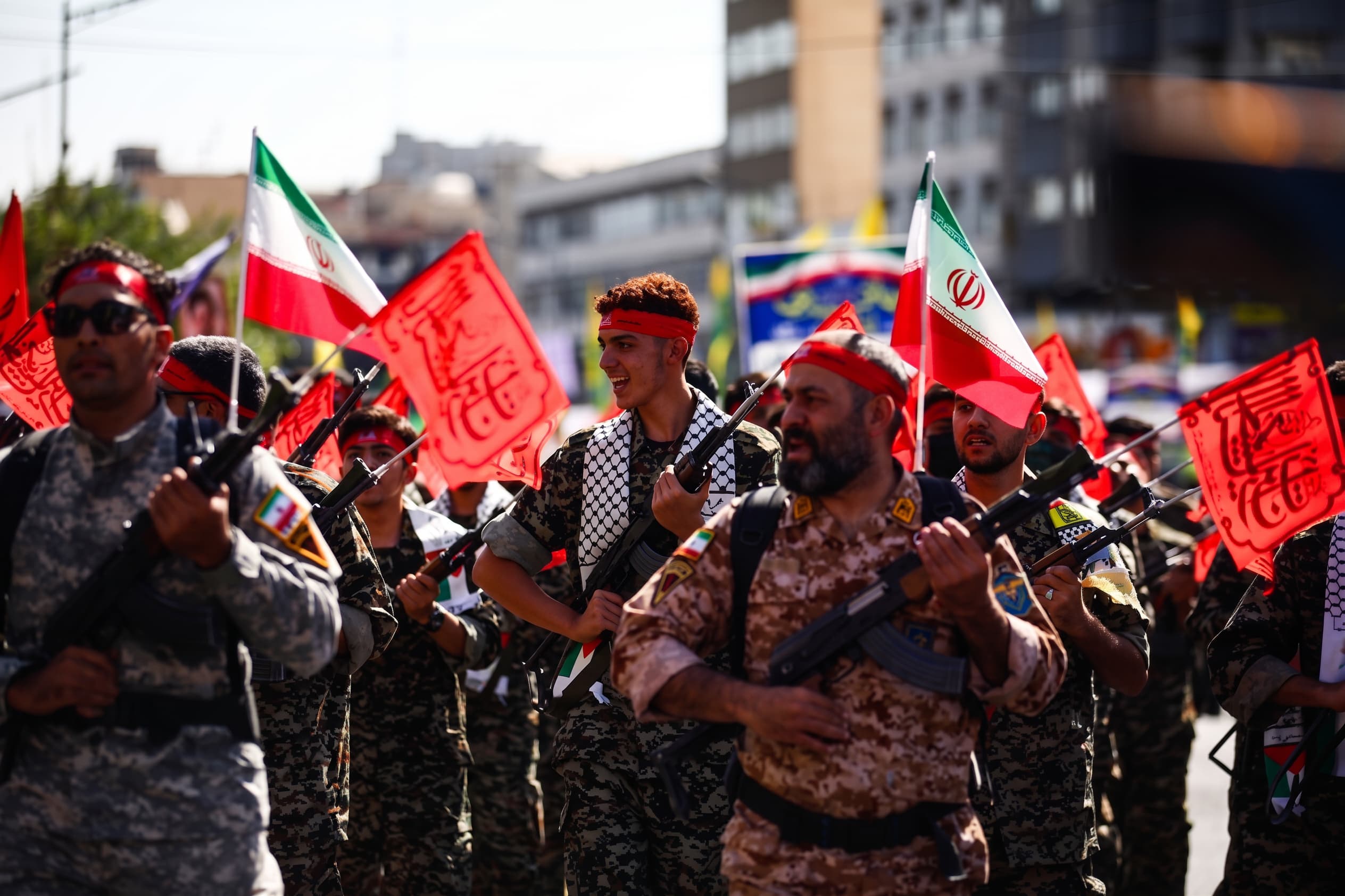 Thousands joined a parade for the “Sacrifice for Iran” (Janfada-e-Iran) campaign in Enghelab Square in Tehran, Iran, on September 18, 2026. Photo: Mehr