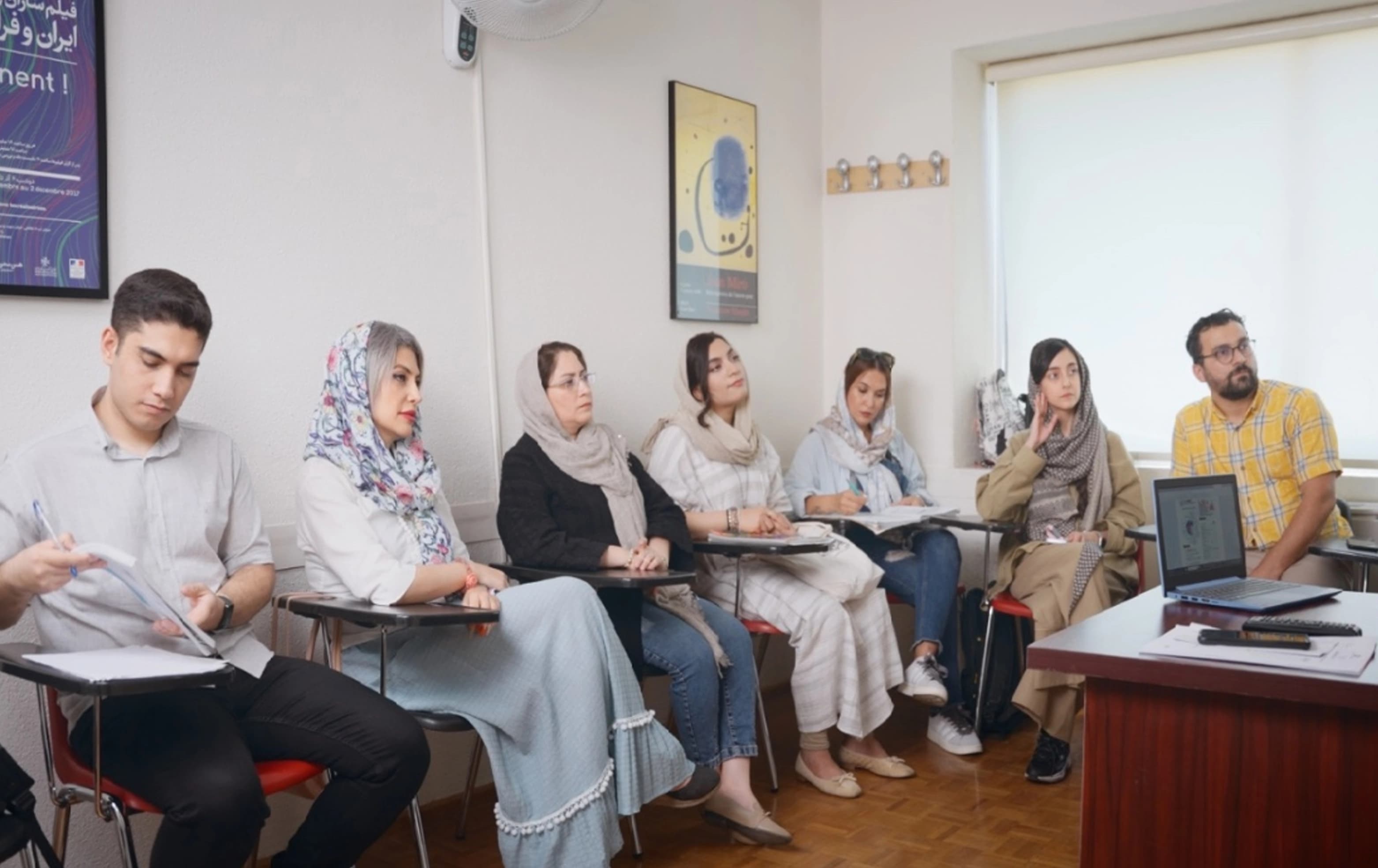 A class at the French language center in Tehran. File photo: CLF