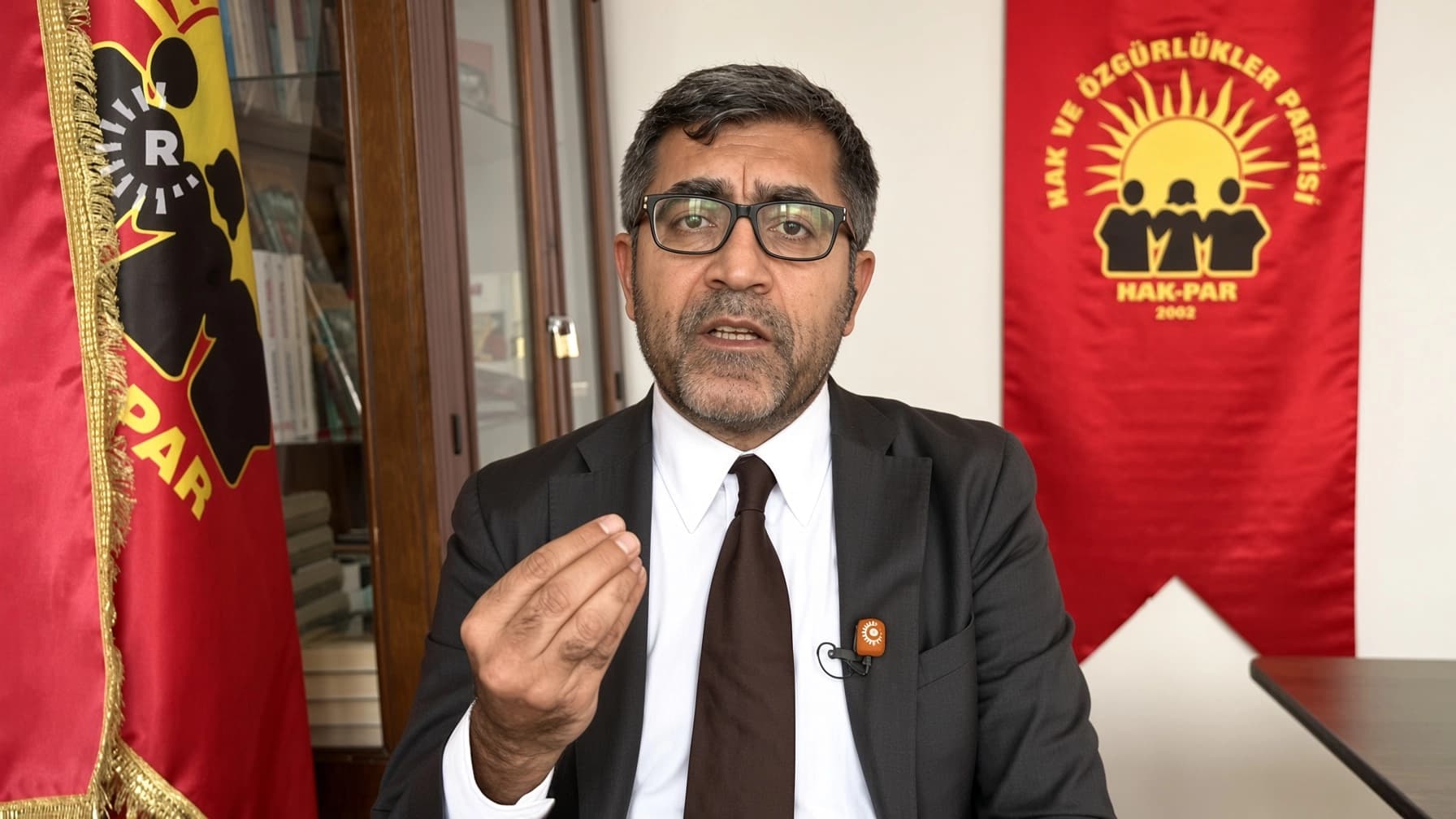 Hak ve Özgürlükler Partisi (HAK-PAR) Genel Başkanı Düzgün Kaplan,