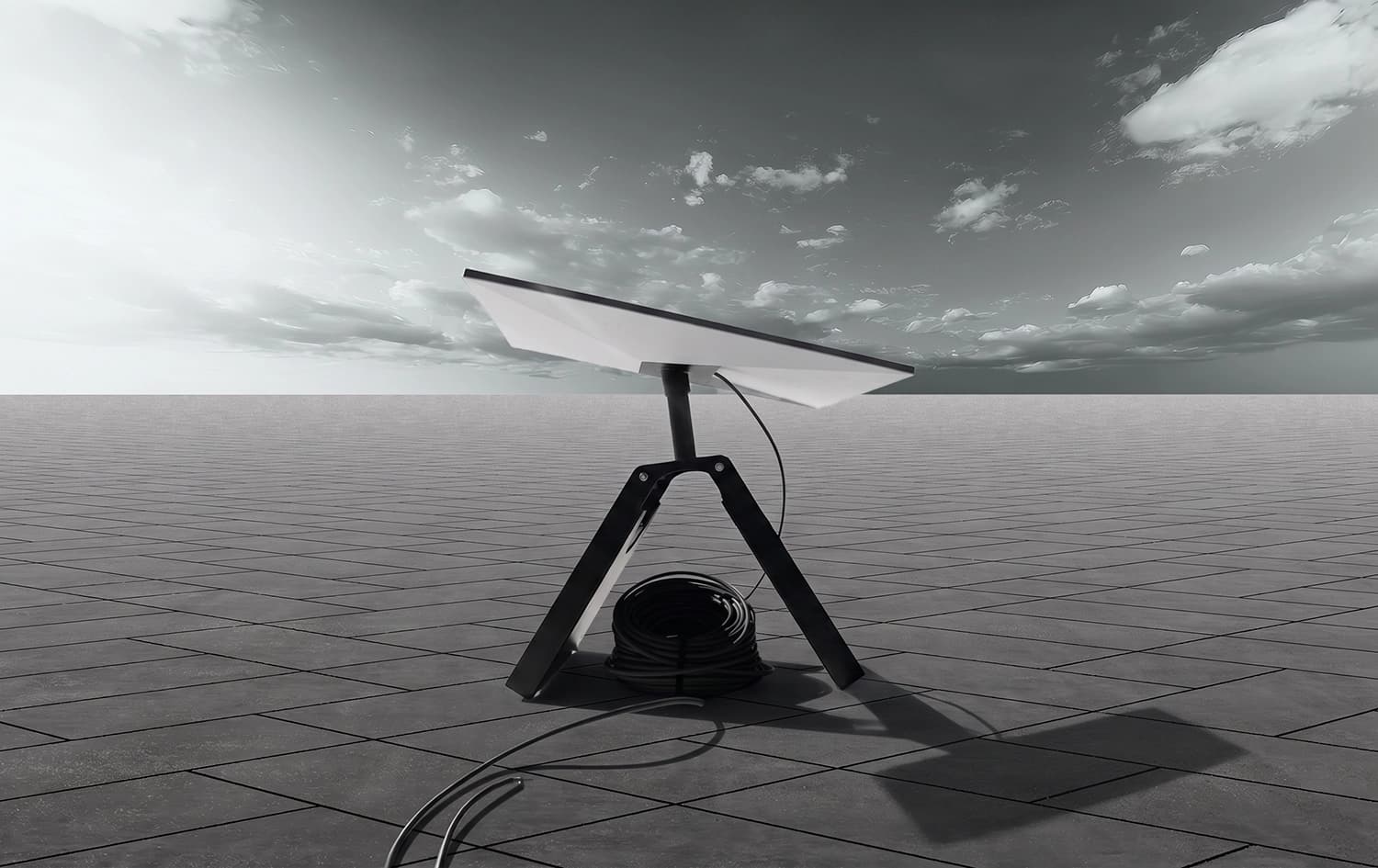 A Starlink satellite internet terminal. Graphic: Rudaw