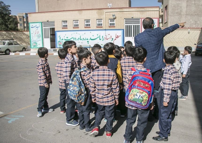 Students in an elementary school in Tehran, Iran in September 2026. Photo: Mehr news