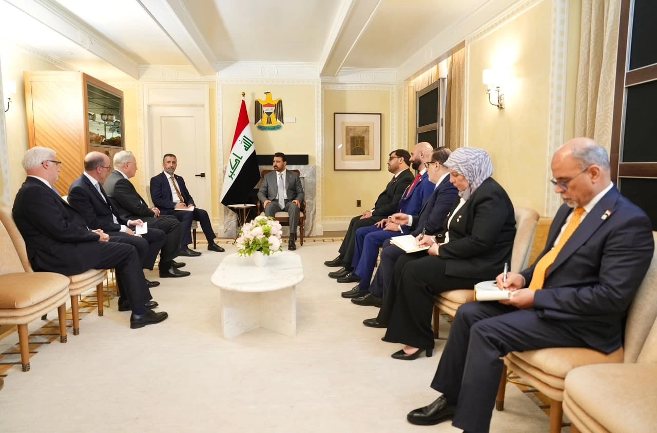Iraq's Prime Minister Ali al-Zaidi met with HKN Energy Chairman Ross Perot Jr. on the sidelines of the 81st United Nations General Assembly in New York on September 22, 2026. Photo: Prime Minister's office