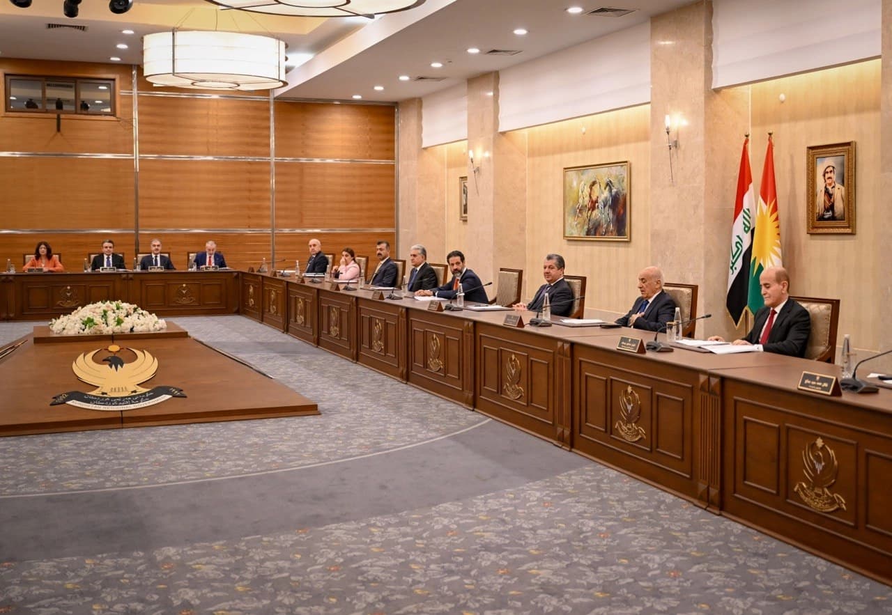 وێنەی کۆبوونەکەوەی ئەمڕۆی ئەنجوومەنی وەزیران