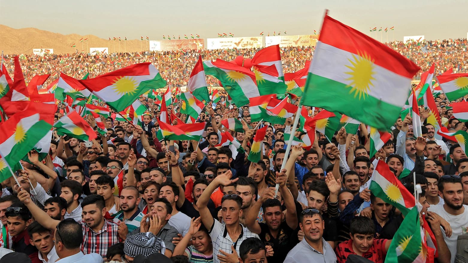 Mîtînga ji bo piştgiriy referanduma serxwenûna Kurdistanê / Wêne: Arşîv