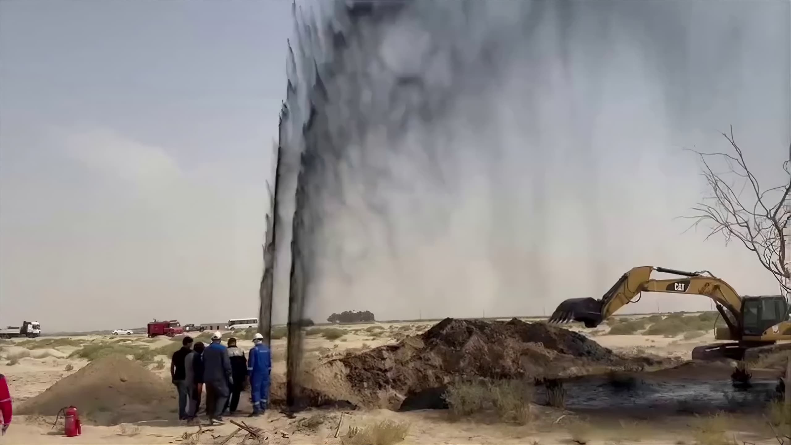 A strategic pipeline in the southern Iraqi province of Muthanna being fixed on September 25, 2026. Photo: Screengrab/Iraqi National Security Service