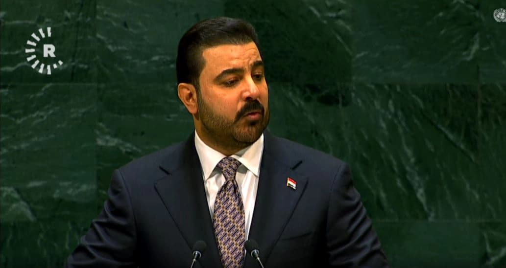 رئيس الوزراء العراقي، علي فالح الزيدي، في الأمم المتحدة