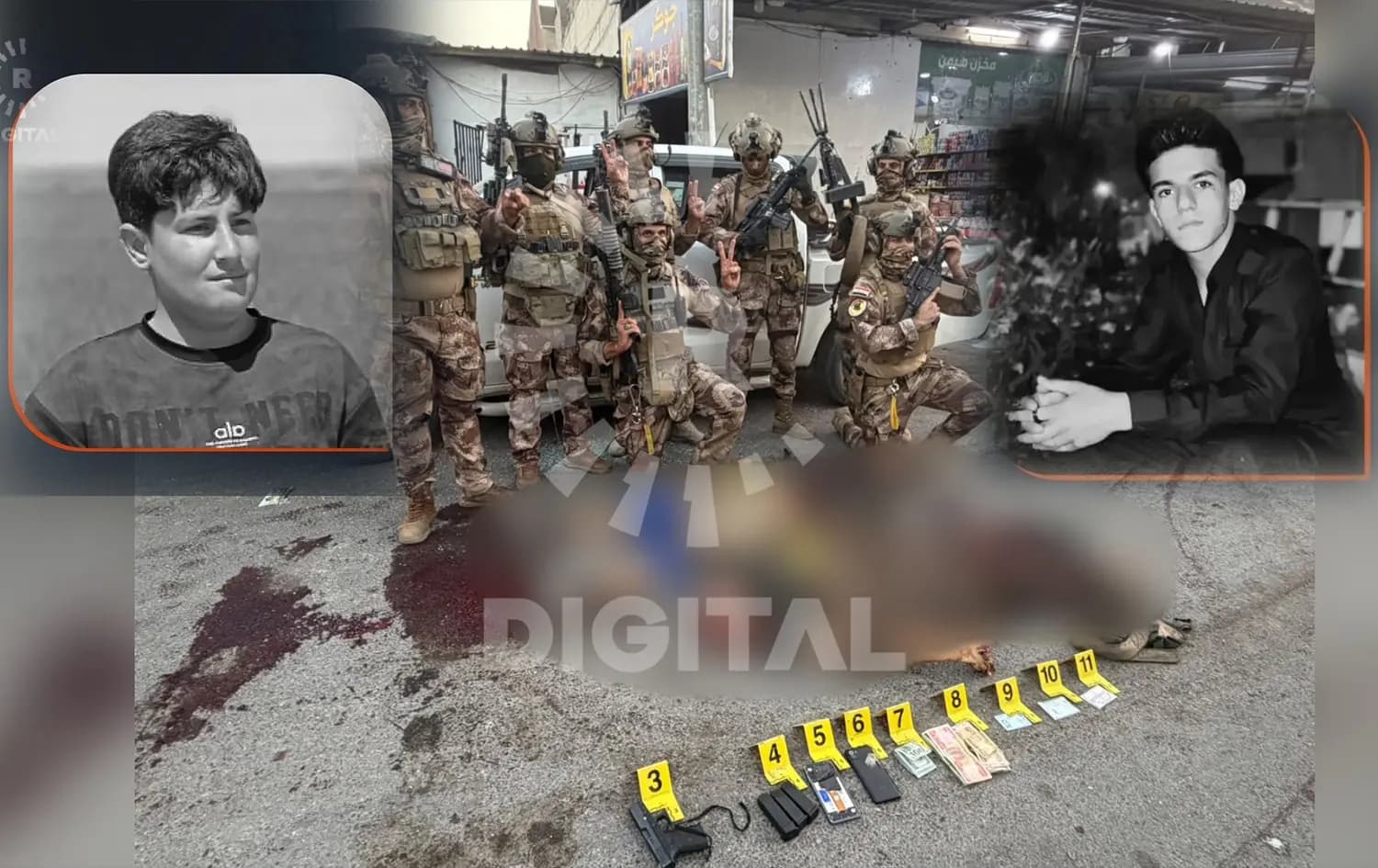 Ciwanên Kurd ên ku hatine kuştin û hêzên Îraqê / Wêne: Rûdaw
