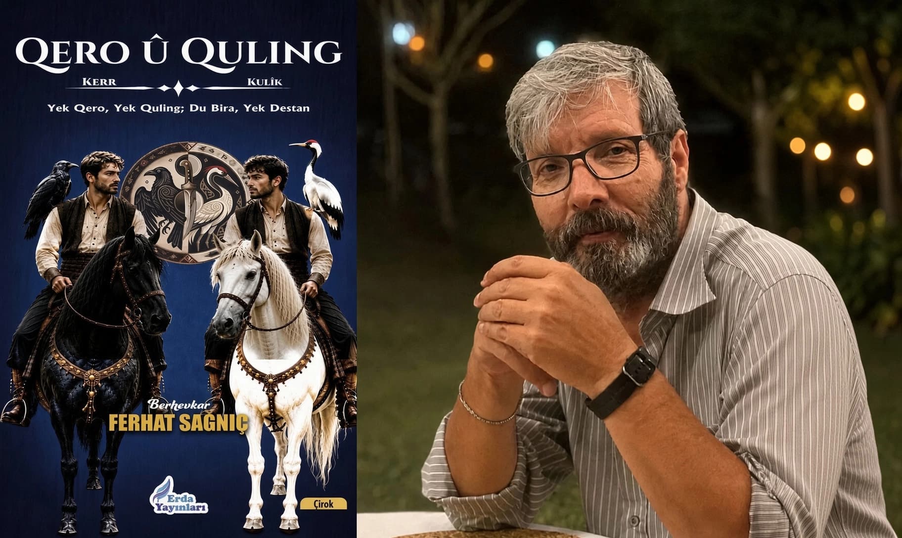 Pirtûka Qero û Qulîng-Ferhat Sagniç / Wêne: Rûdaw