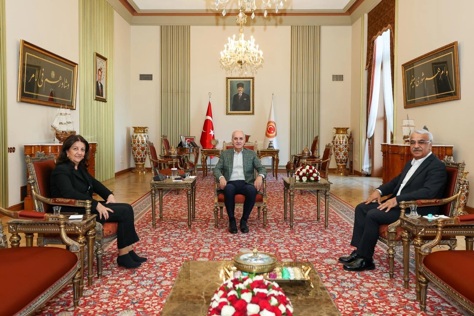 DEM Parti İmralı Heyeti, Kurtulmuş ile görüştü / FOTO: Dem Parti Basın Ofisi