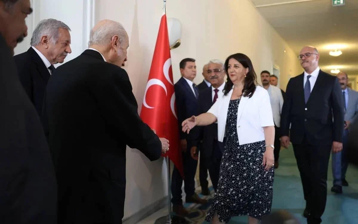 Hevdîtineke Devlet Bahçelî û Heyeta Îmraliyê / Wêne: Arşîv
