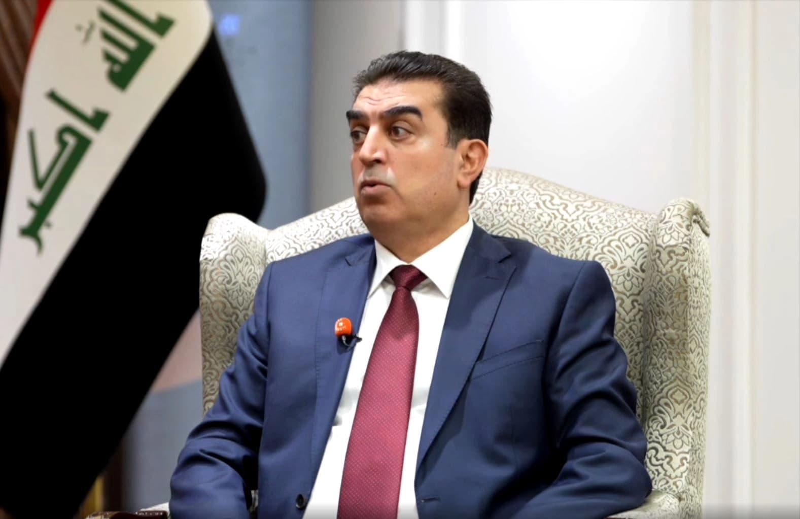 Farhad Atrushi, second deputy speaker of the Iraqi Council of Representatives in an interview with Rudaw on October 9, 2026. Photo: Screengrab/Rudaw