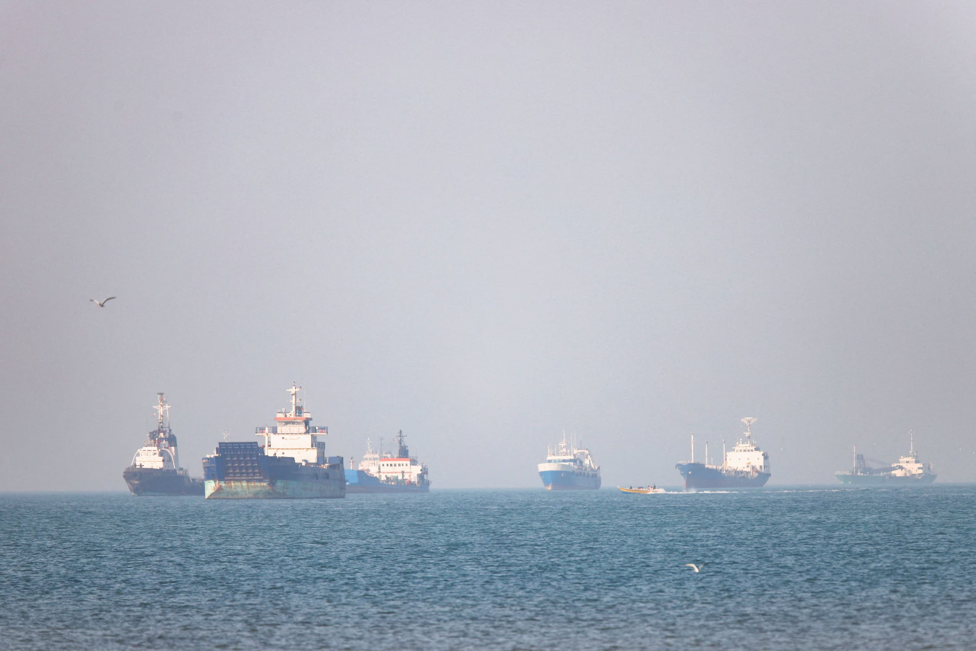Vessels in the Strait of Hormuz near Bandar Abbas, Iran, on May 4, 2026. File photo: WANA