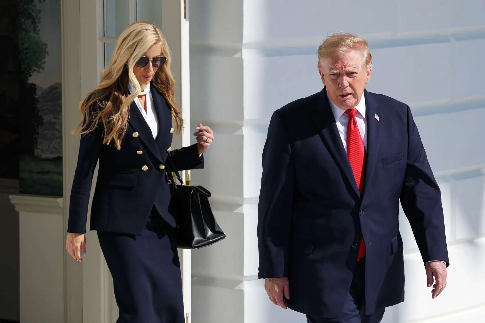 Foto: Beyaz Saray Sözcüsü Katie Zacharia ile  ABD Başkanı Donald Trump