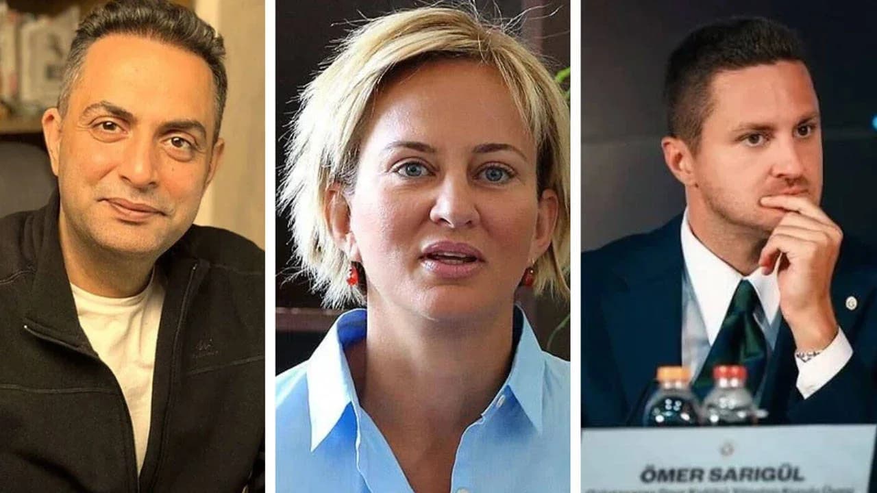 Soldan sağa: Murat Ağırel, Aylin Kotil, Ömer Sarıgül