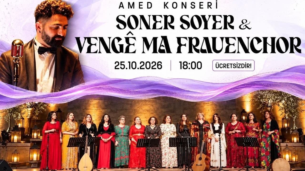 Afîşa konserê / Wêne: Şaredariya Amedê