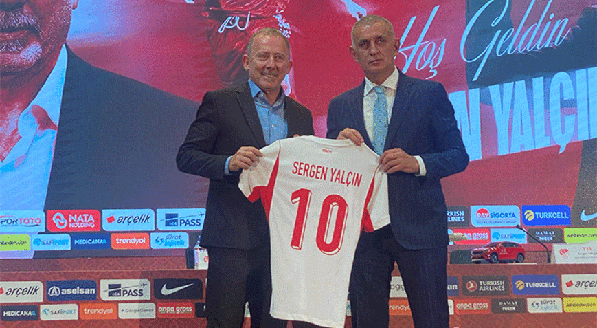 Türkiye A Milli Futbol Takımı'nda Sergen Yalçın dönemi resmen başladı