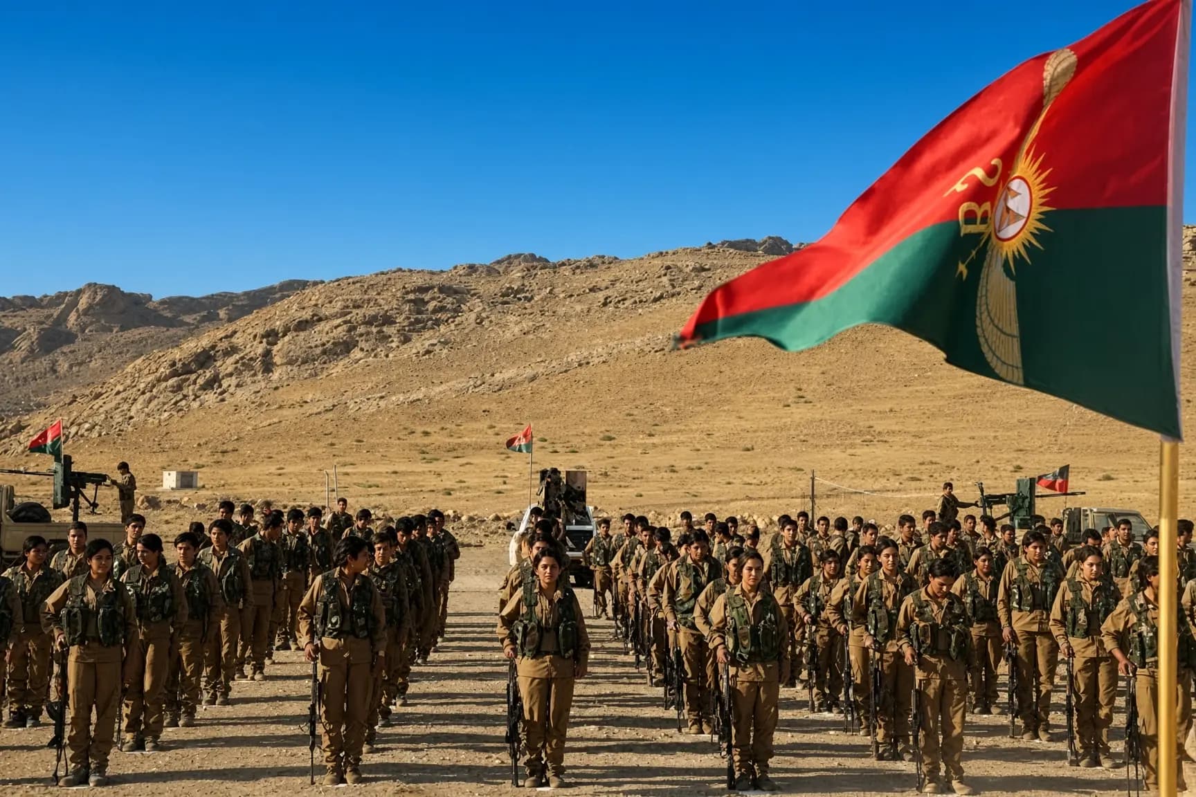 Endamên Yekîneyên Berxwedana Şingalê (YBŞ) / Wêne: Arşîv