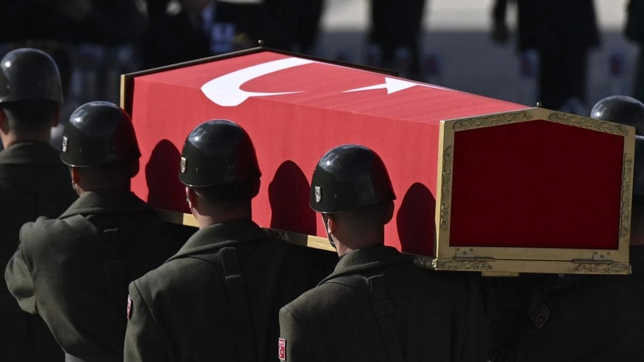 Burial ceremony of a fallen Turkish soldier. Photo: file/TRT