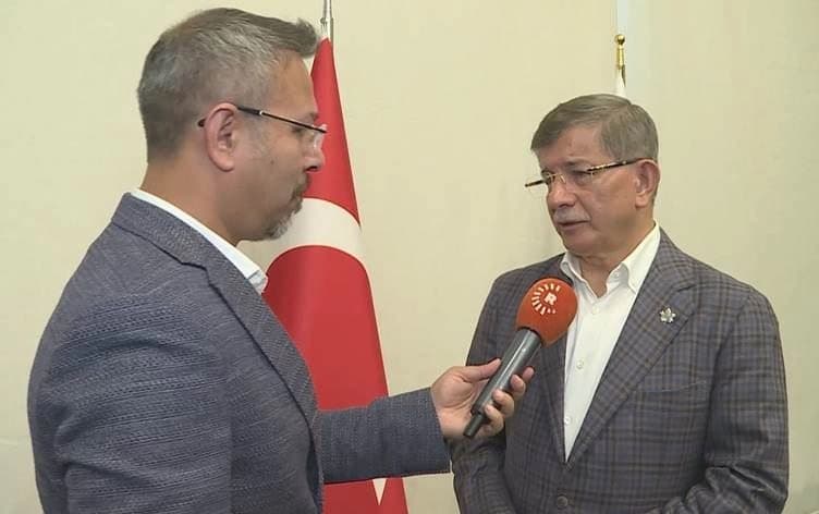 داوود أوغلو لرووداو: لا ينبغي لتركيا النّظر لكورد سوريا على أنهم تهديد وهدف 