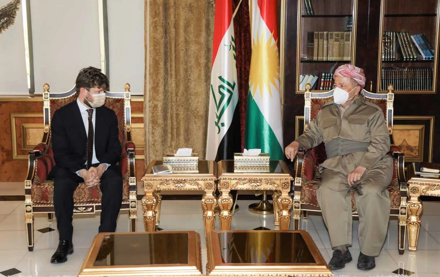 سەرۆک بارزانی و كۆنسوڵی فەرەنسا باس لە ئەگەرەکانی پڕۆسەی سیاسیی عێراق لە قۆناخی داهاتوو دەکەن 