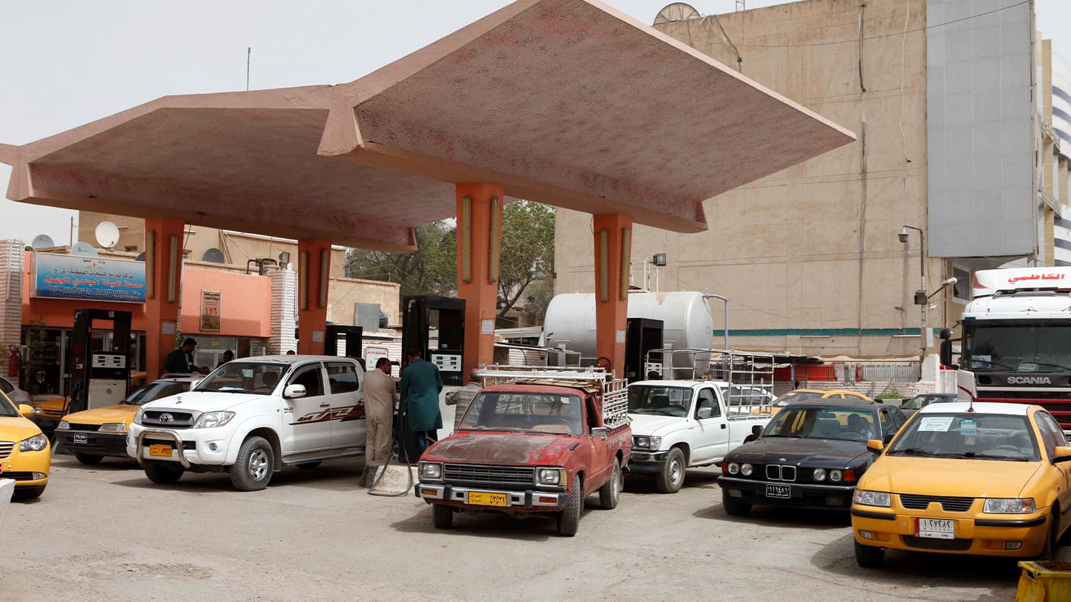 Gas station in Baghdad. Photo: File/AP