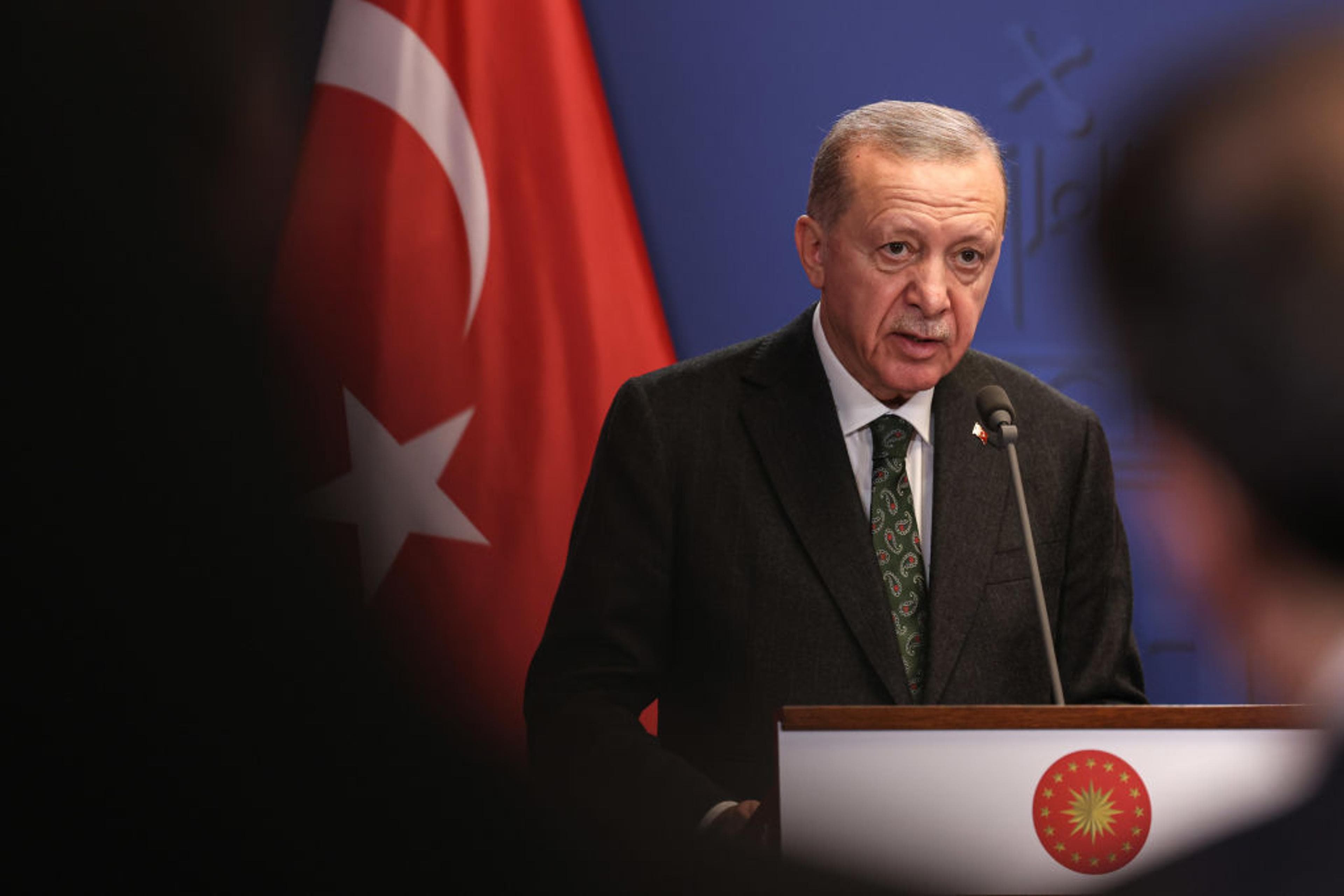 رەجەب تەیب ئەردۆغان، سەرۆککۆماری تورکیا. وێنە: Akos Stiller—Bloomberg/Getty Images