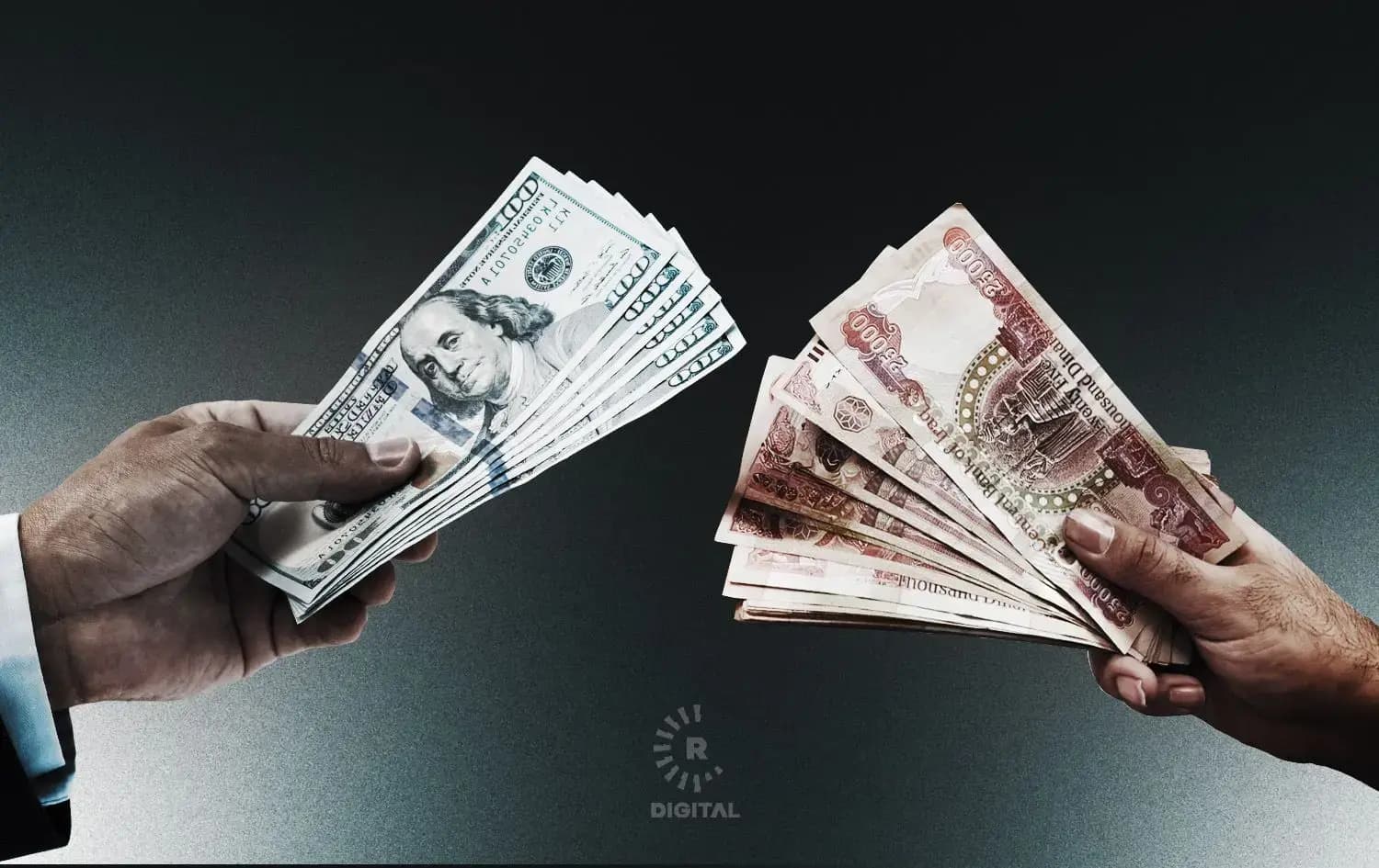 بەهای دینار بەشێوەیەکی بەرچاو دابەزی؛ 100 دۆلار 156 هەزار دیناری تێپەڕاند