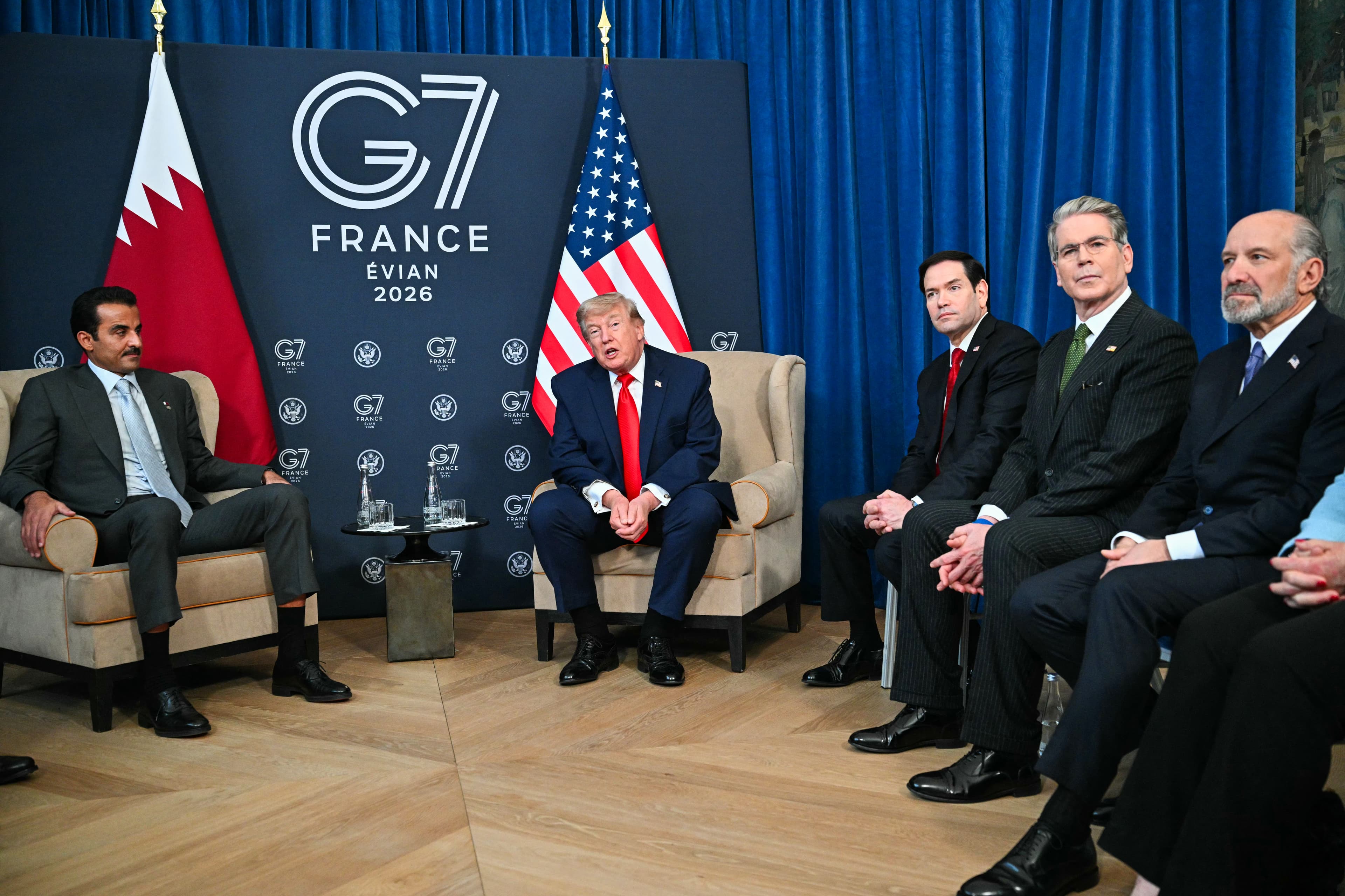 Trump G-7 zirvesinde Foto: AFP