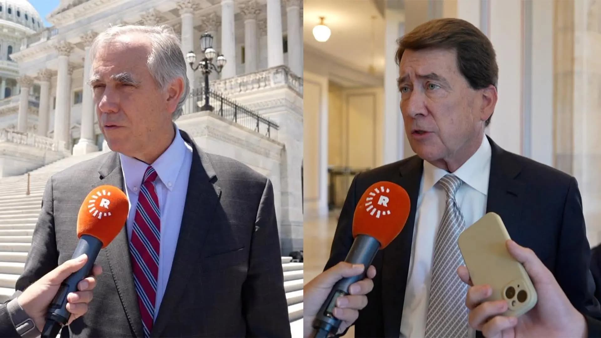Senatorên Amerîkayî Bill Hagerty û Jeff Merkley / Wêne: Rûdaw