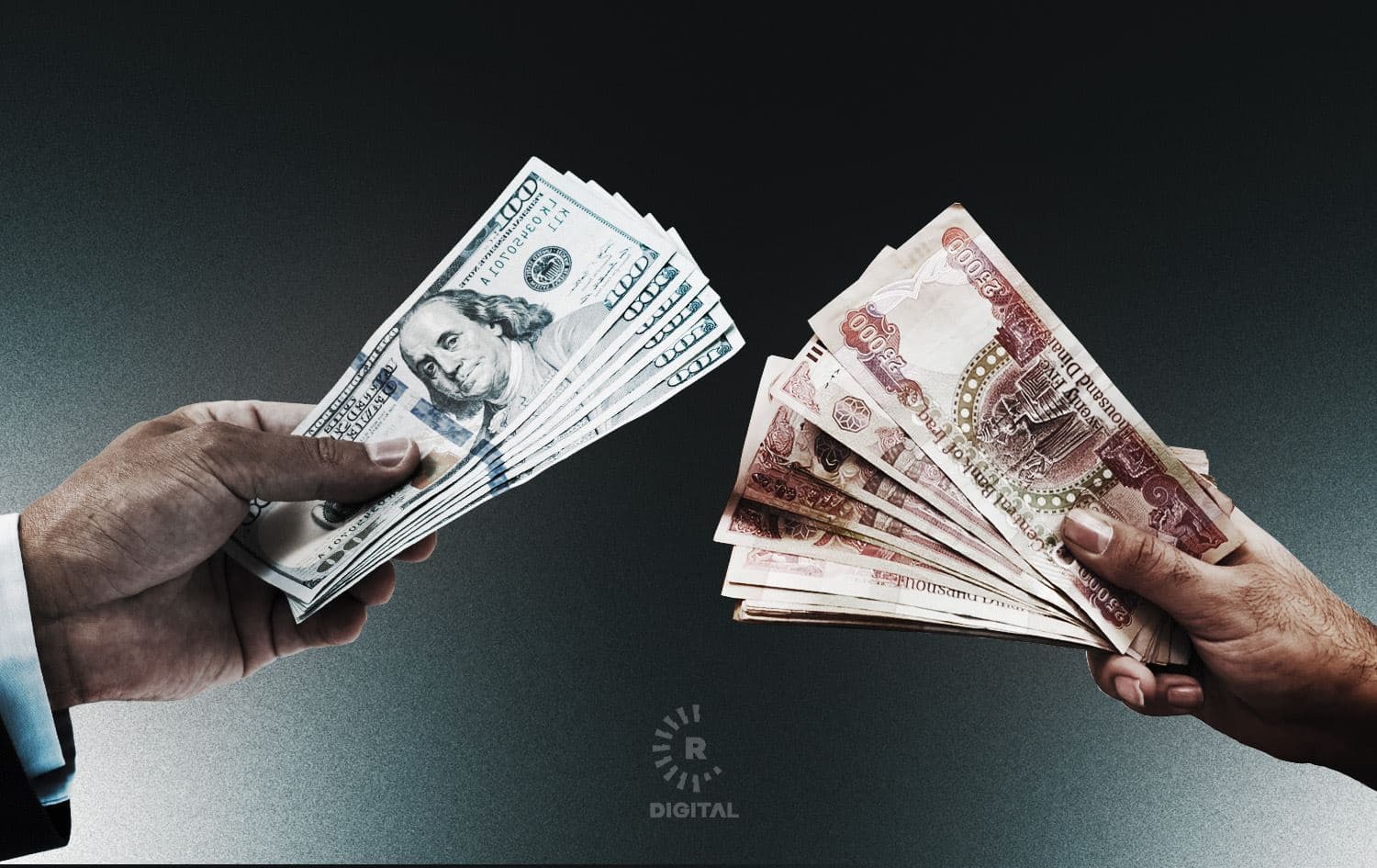 بەهای دینار بەرامبەر دۆلار دادەبەزێ؛ "زیادبوونی قەبارەی نەختینە لە هۆکارە سەرەکییەکانە"