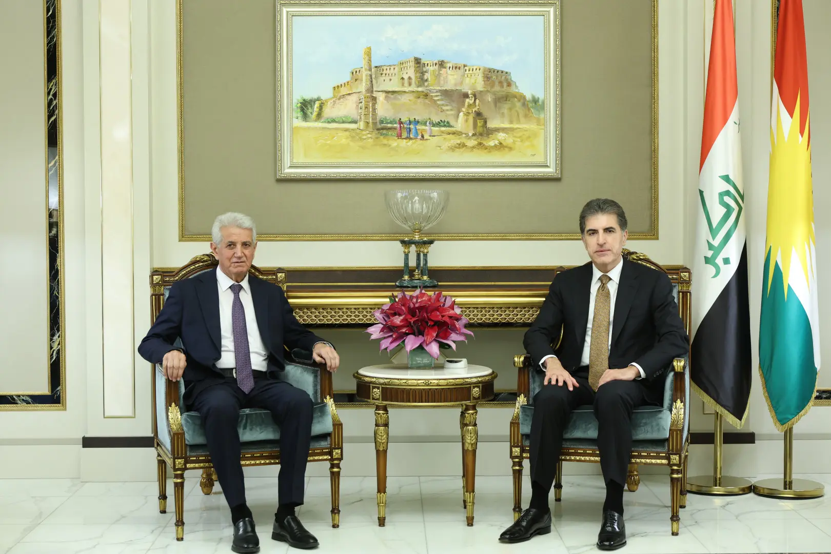Neçirvan Barzani, ENKS heyetini kabul etti: Kürtlerin siyasi sürece katılımı önemli