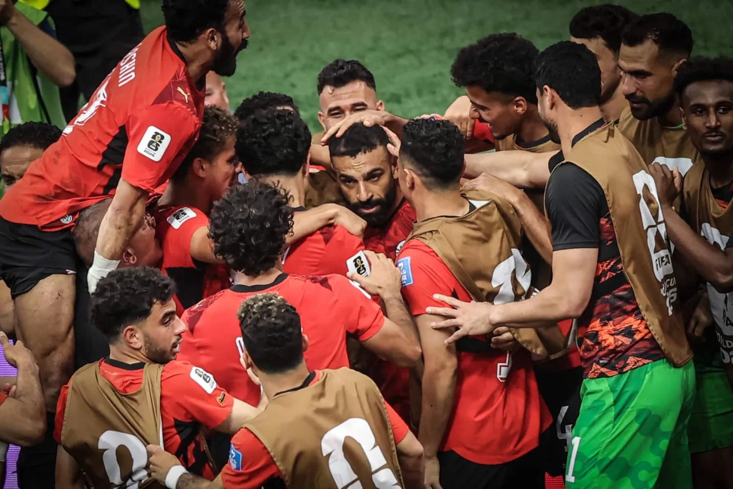 منتخب مصر يستعد لمباراته ضد إيران \ AFP