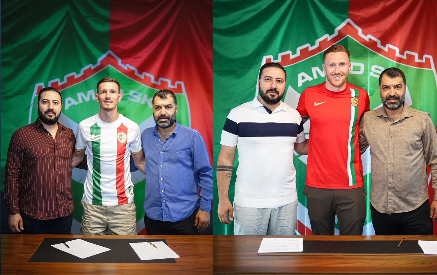 Amedsporê bi Ermal Krasniqi û David Bates re peyman îmze kir / Wêne: Amedspor