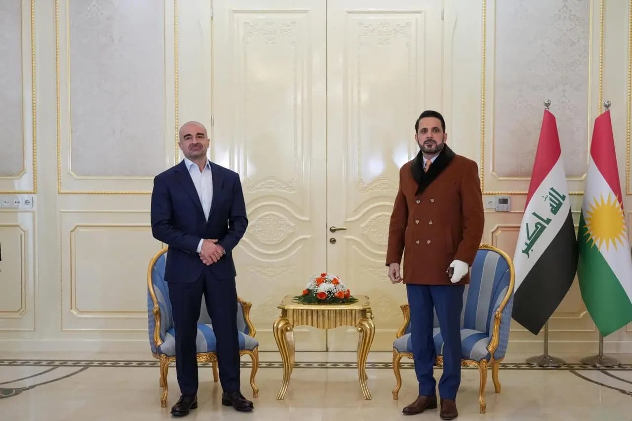KYB Başkanı Bafıl Talabani ve Yeni Nesil Hareketi lideri Şaswar Abdulvahid