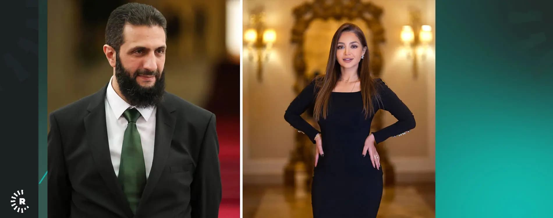 Ehmed Şer û Rouzaina Lazkani / Wêne: Rûdaw Grafîk