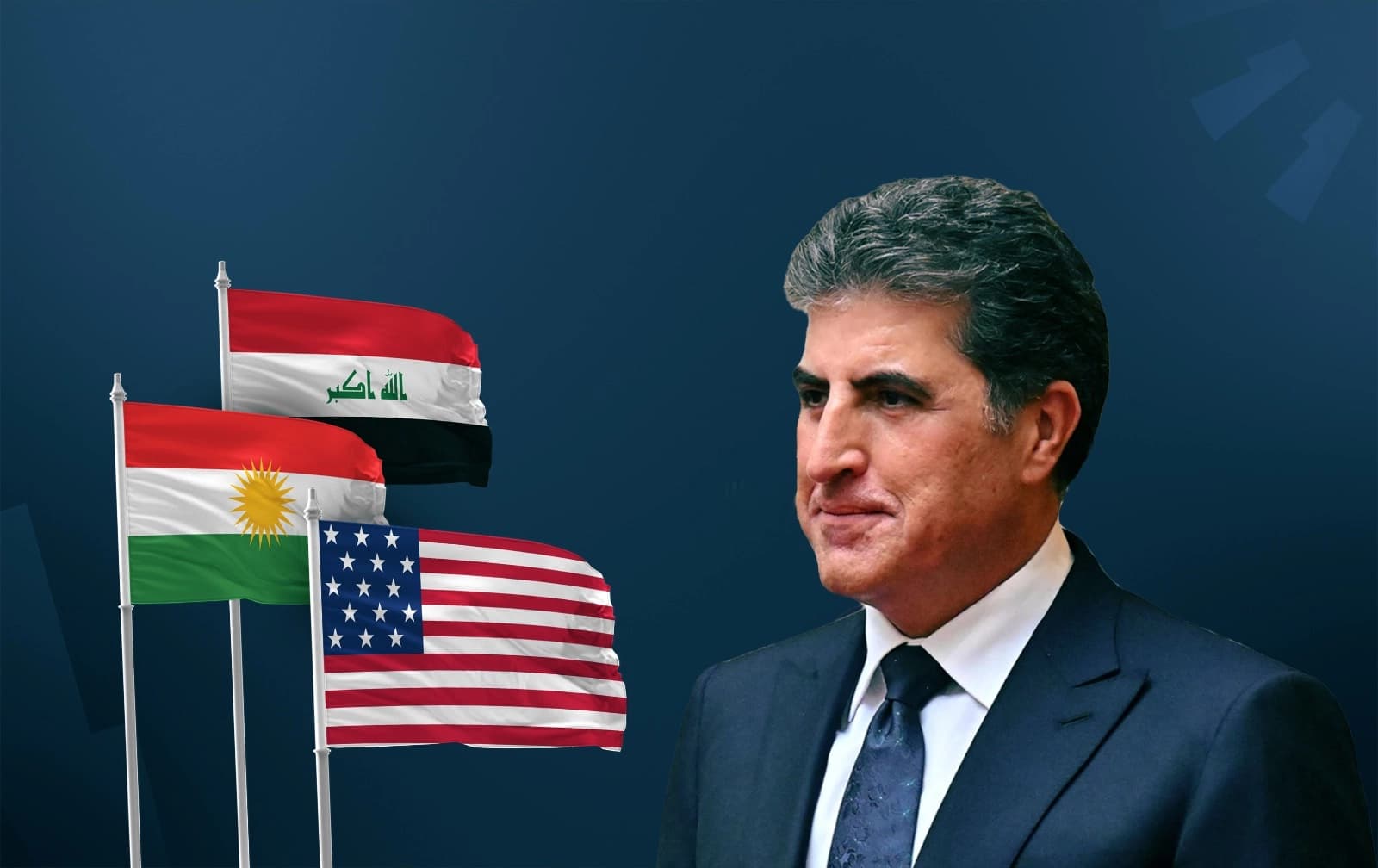 Kurdistan Region President Nechirvan Barzani. Graphic: Rudaw