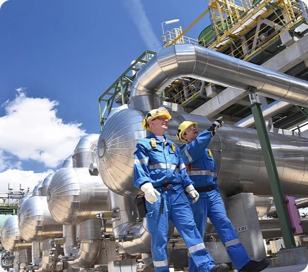 Employees of Dana Gas at Khor Mor gas field. File Photo: Dana Gas