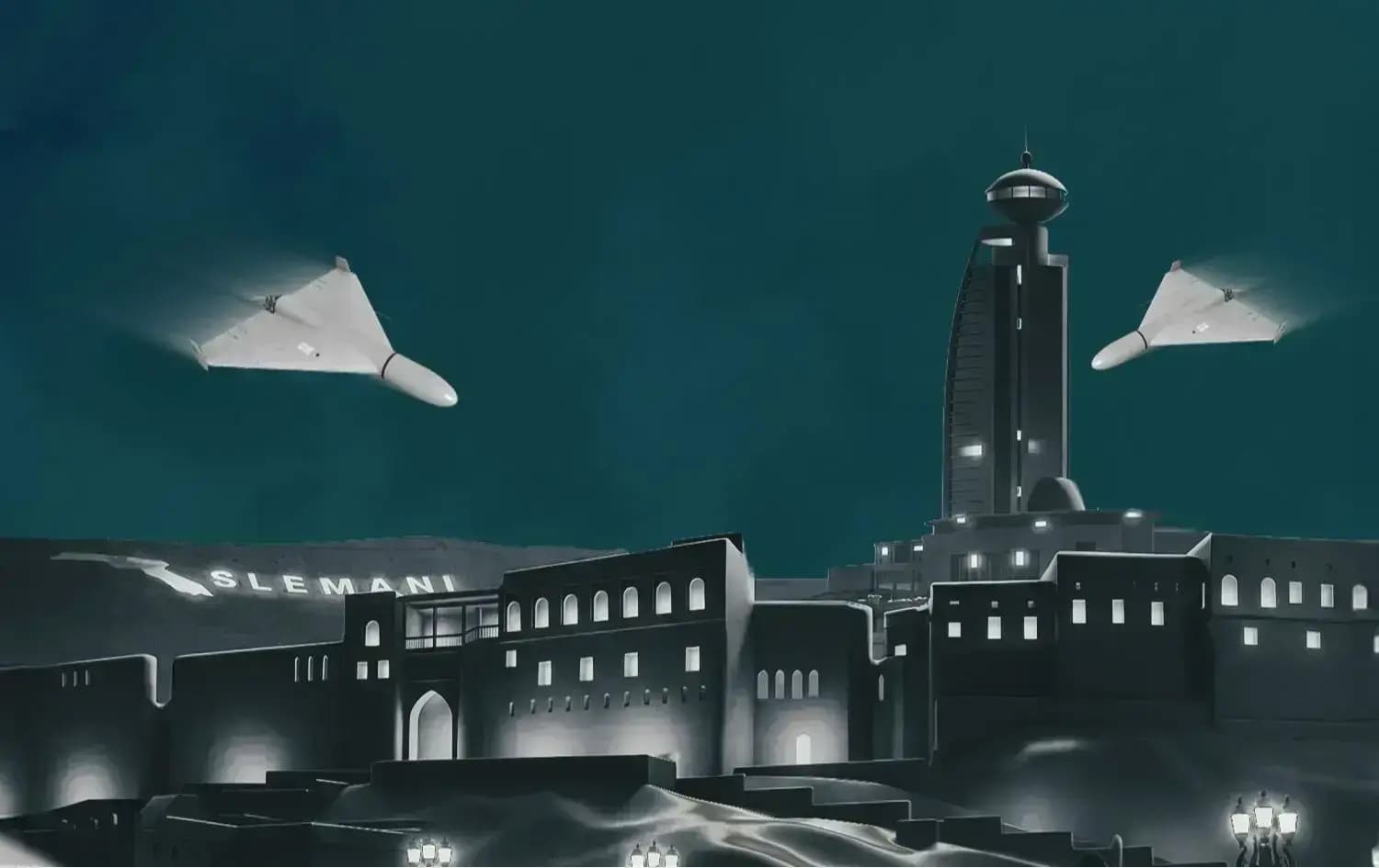 صورة تعبيرية عن الهجمات بالمسيرات على إقليم كوردستان