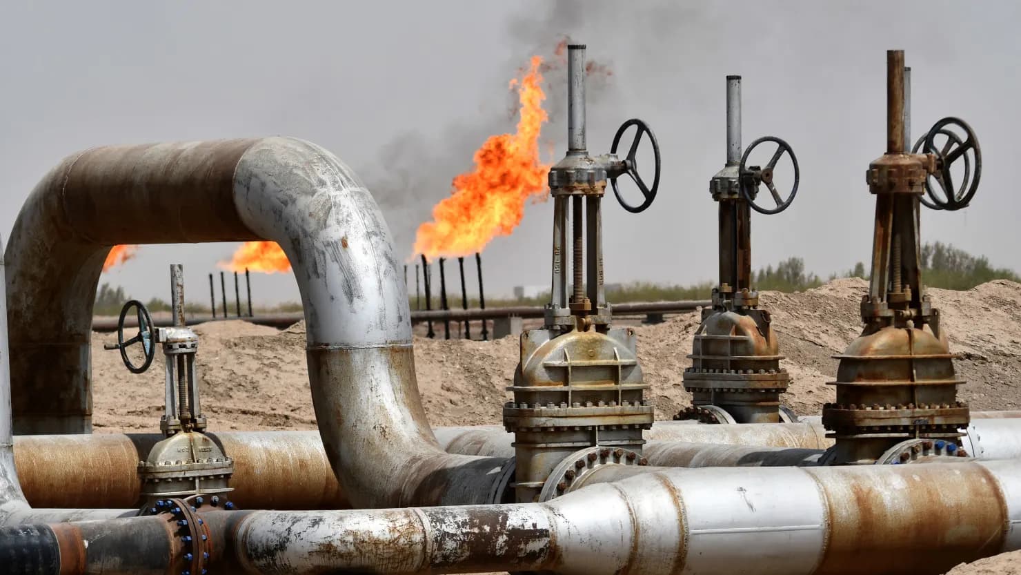 An Iraqi oil field. File photo: AFP